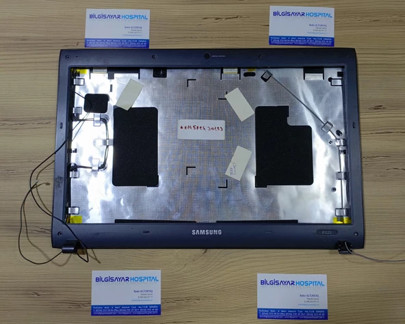 SAMSUNG R522 EKRAN LCD KAPAK COVER ÇERÇEVE WIFI ANTEN 2.EL