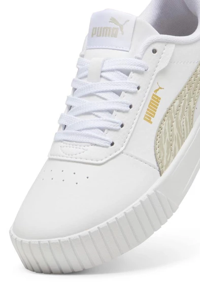 Puma Carina 2.0 Zebra Jr 399397 01 Kadın Sneaker Ayakkabı Beyaz 36-40