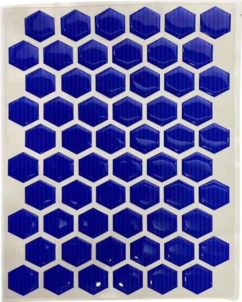 Motosiklet Depo Yan Pad Mavi 60 Adet ürün görseli 1