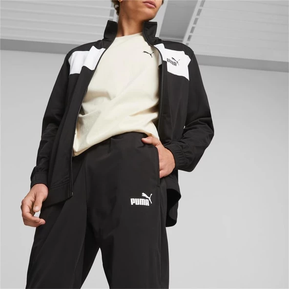 Puma Poly Suit Siyah Erkek Eşofman Takımı - 677427 01 - 2