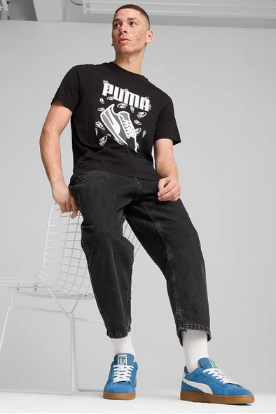 Puma GRAPHICS Sneaker Tee 683209 01 Erkek Tişört Siyah S-XXL - 2