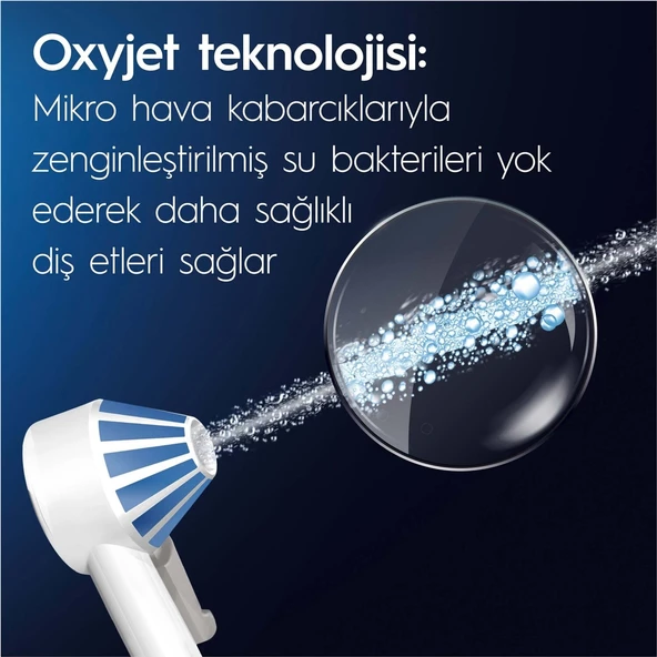 Oral-B Ağız Sağlığı Merkezi Ağız Duşu: Ağız duşu, 1 Oxyjet Başlığı, 1 Su Jeti Başlığı - 4