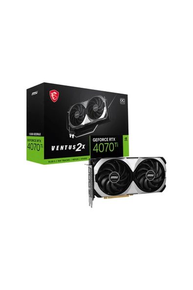 MSI RTX 4070 TI Ventus 2X 12G OC 192 Bit GDDR6X 12 GB Ekran Kartı