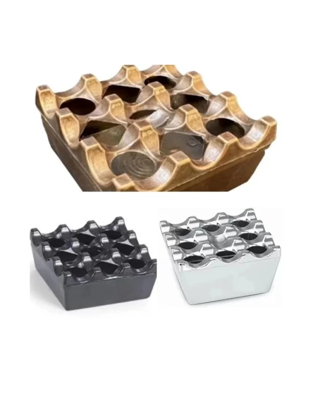 Nezirler DK01 Döküm Kare Izgaralı Küllük 1 Adet