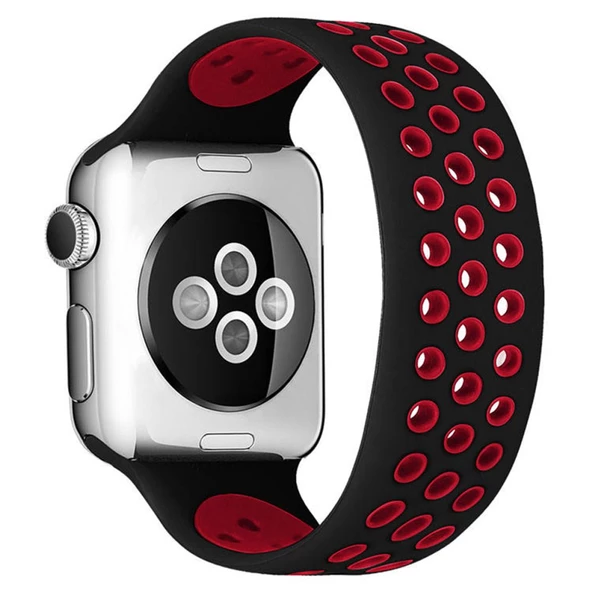 Apple Watch 44mm Ayarlı Delikli Silikon Kordon