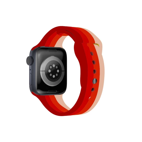 Apple Watch Ultra 49mm Gökkuşağı Org Kordon