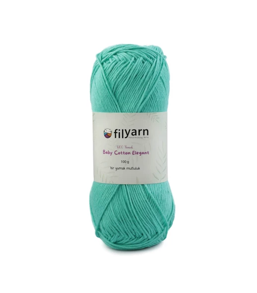 Baby Cotton El Örgü İpi 100 Gram Oeko-Tex Sertifikalı Pamuk İpi Bebek İpi Yelek İpi Punch İpi - 8