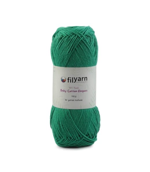 Baby Cotton El Örgü İpi 100 Gram Oeko-Tex Sertifikalı Pamuk İpi Bebek İpi Yelek İpi Punch İpi - 7