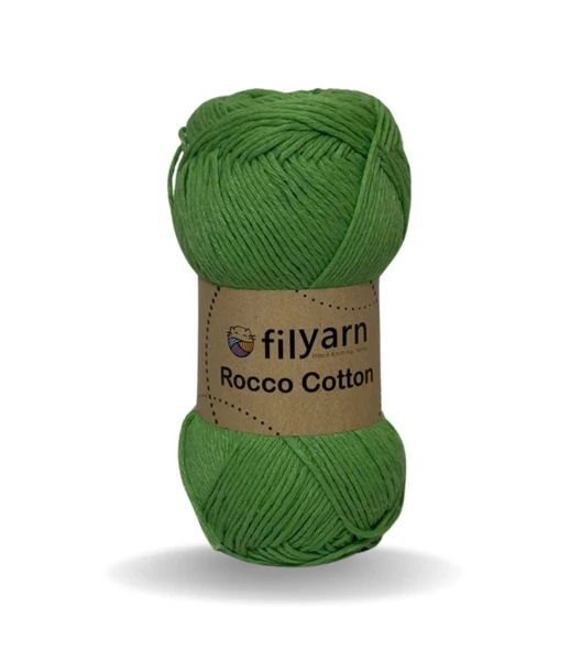 Rocco 100g Cotton iplik punch için ideal örgü ipi, pamuklu amigurumi ipi el işi malzemeleri pamuk ip - 8