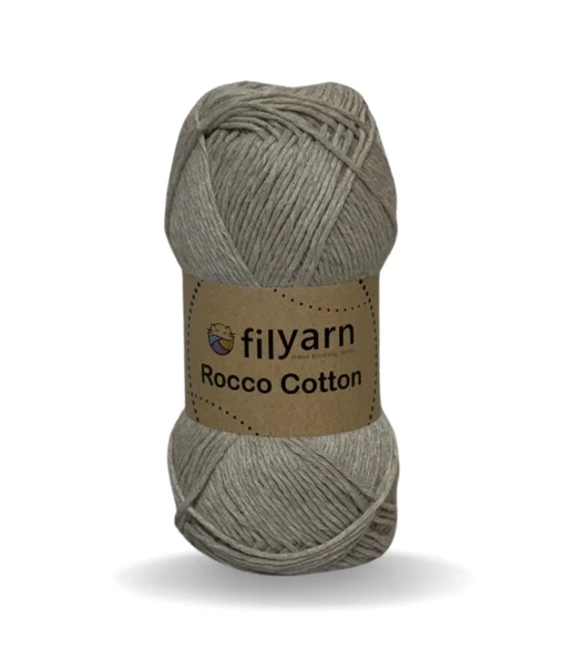 Rocco 100g Cotton iplik punch için ideal örgü ipi, pamuklu amigurumi ipi el işi malzemeleri pamuk ip - 4