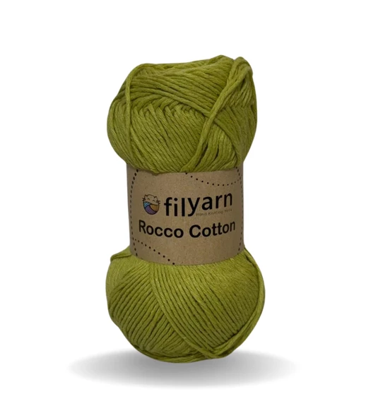 Rocco 100g Cotton iplik punch için ideal örgü ipi, pamuklu amigurumi ipi el işi malzemeleri pamuk ip - 9