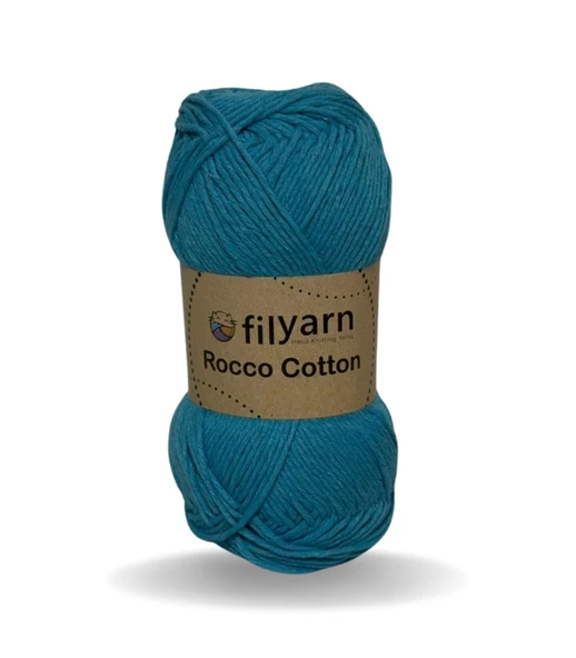 Rocco 100g Cotton iplik punch için ideal örgü ipi, pamuklu amigurumi ipi el işi malzemeleri pamuk ip - 6