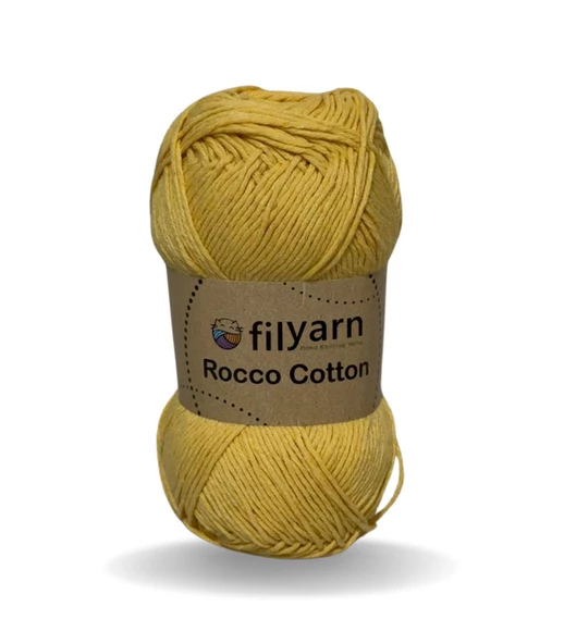 Rocco 100g Cotton iplik punch için ideal örgü ipi, pamuklu amigurumi ipi el işi malzemeleri pamuk ip - 11