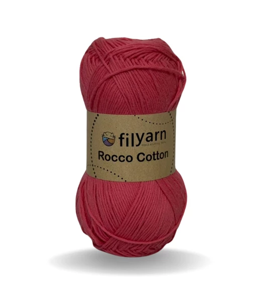 Rocco 100g Cotton iplik punch için ideal örgü ipi, pamuklu amigurumi ipi el işi malzemeleri pamuk ip - 10