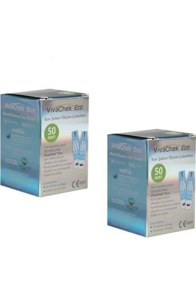 VivaChek Eco 50'li 2 Paket Şeker Ölcüm Çubuğu ürün görseli 1