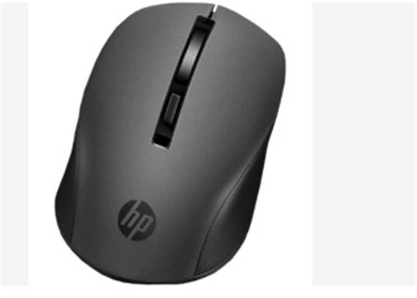 HP S1000 Plus Kablosuz Sessiz Siyah Mouse  2.4Ghz (Açma Kapama Tuşu) (Pilleri içinde)