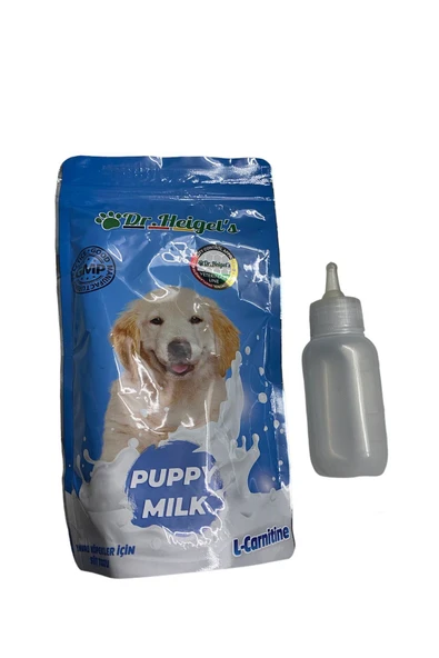 KorPet Köpek Süt Tozu mama Biberonlu Set Bakım Yavru Köpek ürün görseli 1