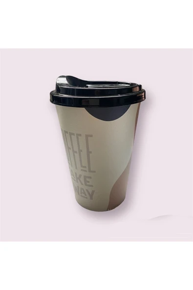 KorPet Desenli Kahve Bardağı 400 ml - Resim 2