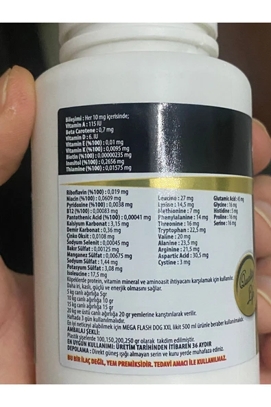 vet advice KÖPEK KAS GELİŞTİRİCİ PROTEİN TABLETLER XXL - Resim 2