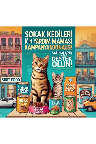 Sokak Hayvanları Için Yardım Destek Maması 50 gr