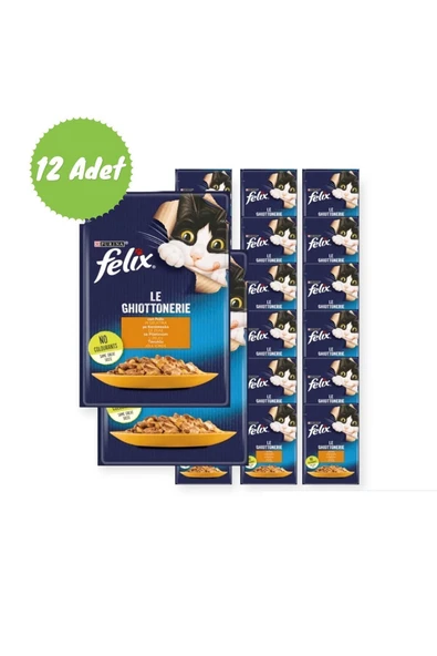 FELIX Tavuklu Yaş mama 85GR *12 Adet