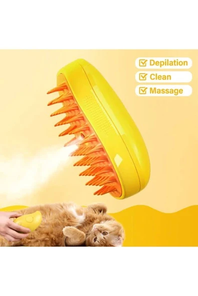 vet advice Buharlı Tüy Fırçası + bit pire uzaklaştırıcı bitkisel damla - Resim 2