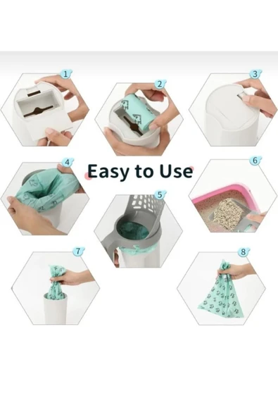 vet advice Hazneli Kedi Kum Küreği 4'lü poşet hediyeli - Resim 2