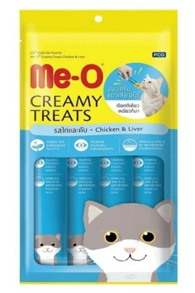 Creamy Treats Meo Tavuklu & Ciğerli Krema Kedi Besin Takviyesi (15 Gr