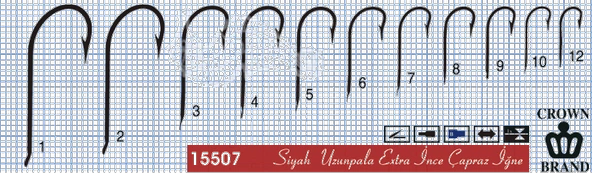 Crown Olta İğnesi 15507 100lü  Standart NO:5 - Resim 2