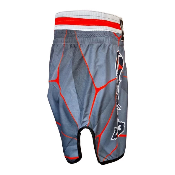 DragonDo KB243 Kick Boks Şortu Kick Boxing Antrenman Şortu Gri Desenli Şort - 6