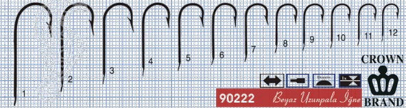 Crown Olta İğnesi 90222 100lü  Standart NO:10 - 2