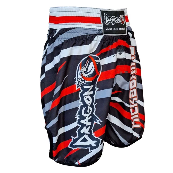 DragonDo KB242 Kick Boks Şortu Kick Boxing Antrenman Şortu Dijital Baskılı Desenli Şort - 5