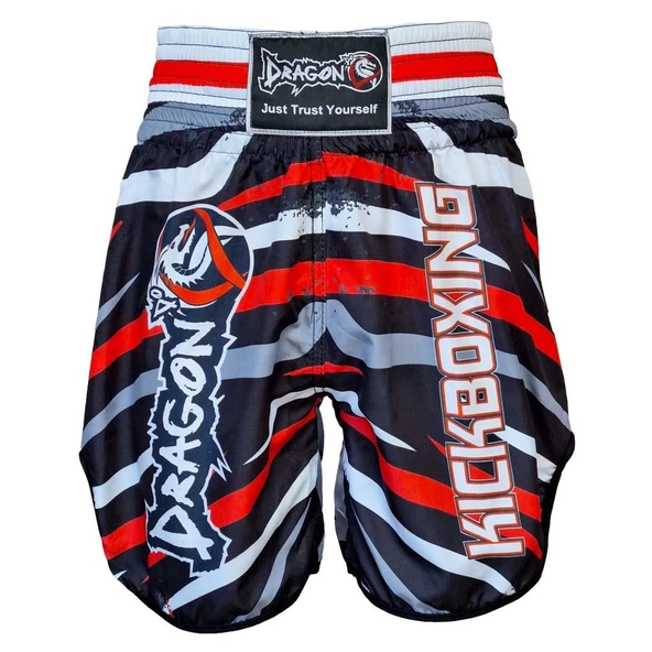 DragonDo KB242 Kick Boks Şortu Kick Boxing Antrenman Şortu Dijital Baskılı Desenli Şort - 2
