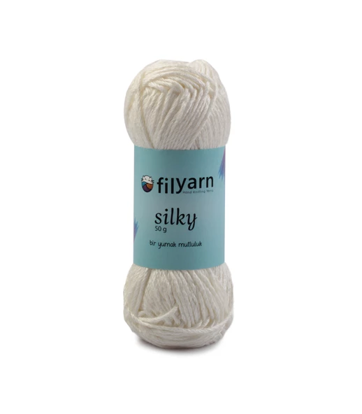 Silky Baharlık Örgü İpi Bambu Pastel İpi Parlak İp Bebek İpi Hırka Kazak İpi Motif İpi - Resim 9