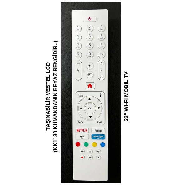 VESTEL 32" WI-FI MOBIL TV (TAŞINILABİLİR TV) - BEYAZ=KK1130