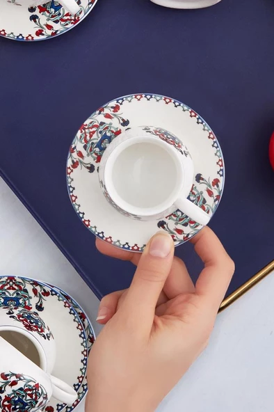 Karaca Hattat 6 Kişilik Kahve Fincanı Takımı 90 ml - 4
