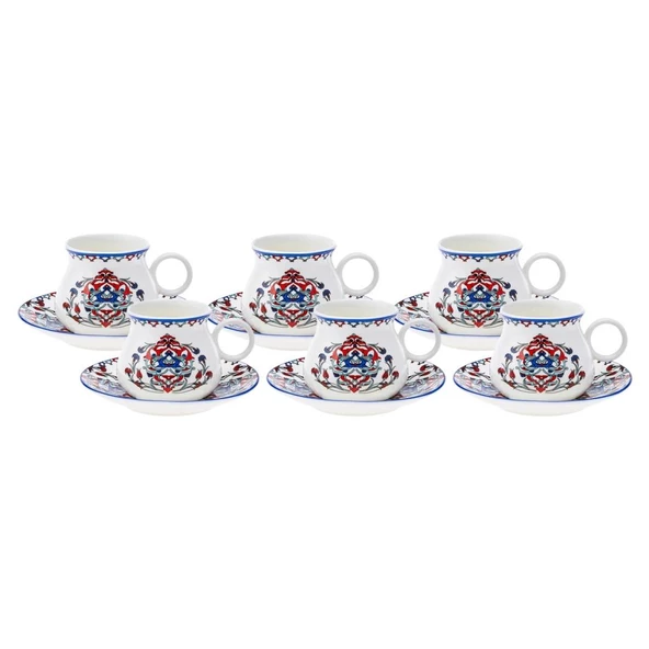 Karaca Hattat 6 Kişilik Kahve Fincanı Takımı 90 ml - 10