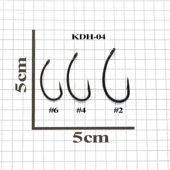 Kudos KDH-04 Sazan İğnesi (10 Adet)  Standart 04 - 2
