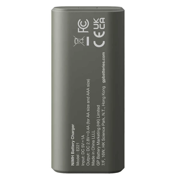 Gp Recyko E221 2*2600 mAh R6 AA Pilli Şarj Cihazı (GP-E221/270AHCER21-2GTLB2) - 4