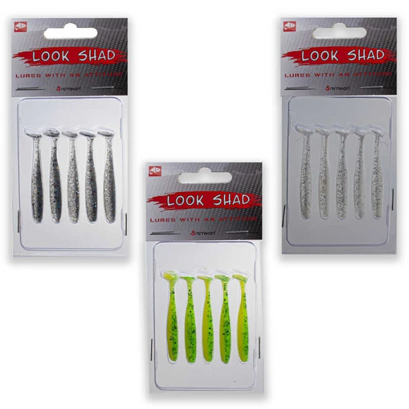 Remixon Look Shad 7,5cm (5 Adet)  Standart LIME YELLOW - 2