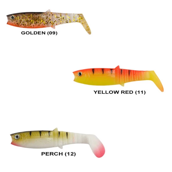 Remixon Buster Shad 10cm Silikon Yem (5 Adet)  Standart WHITE BLACK - 5