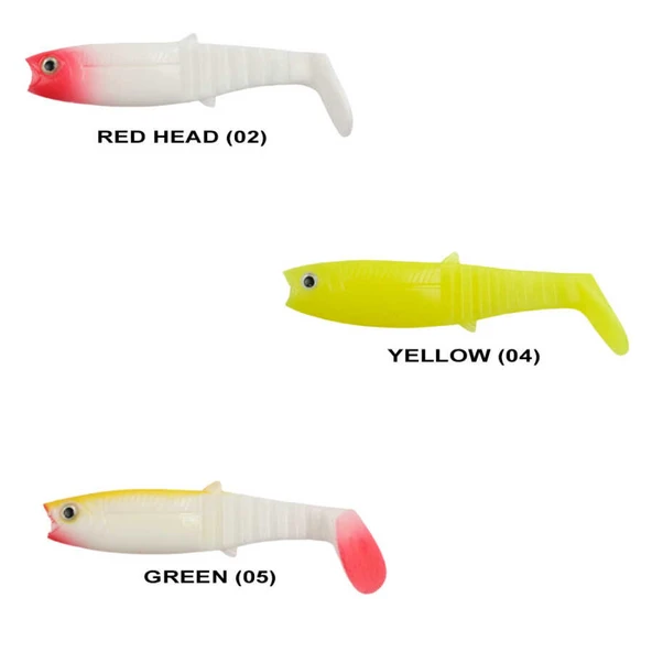 Remixon Buster Shad 10cm Silikon Yem (5 Adet)  Standart WHITE BLACK - 3