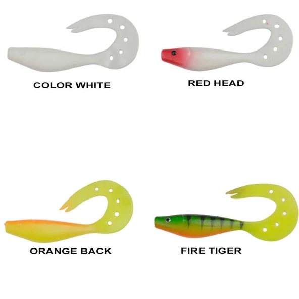 Remixon Sandra 9cm Silikon Yem (25 Adet)  Standart ORANGE BACK