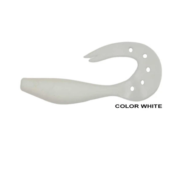 Remixon Sandra 9cm Silikon Yem (25 Adet)  Standart COLOR WHITE - 2