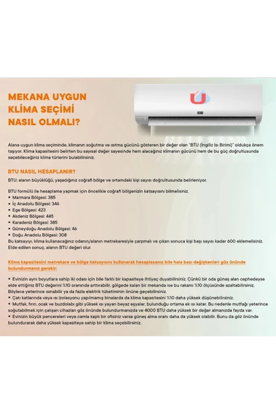 Airfel LTXM35N 12000 BTU R32 A++ Inverter Duvar Tipi Klima (Montaj Dahil) - 8