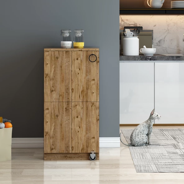 Nur Mobilya Tek Kapaklı Kiler Dolabı Atlantikçam - 3