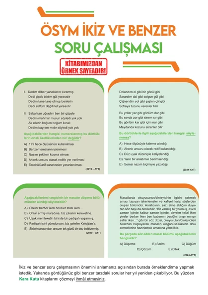 2025 YKS-AYT Türk Dili ve Edebiyatı-Sosyal Bilimler 1 Konu Konu Çıkmış Sorular ÖSYM Son 7 Yıl - 6