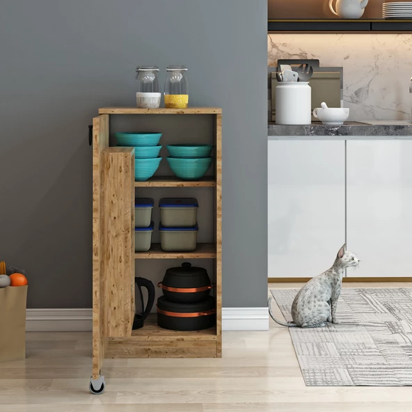 Nur Mobilya Tek Kapaklı Kiler Dolabı Atlantikçam - 2