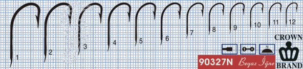 Crown Olta İğnesi 90327N 100lü  Standart NO:2 - Resim 2