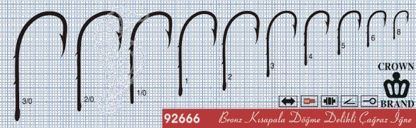 Crown Olta İğnesi 92666 100lü  Standart NO:6 - Resim 2